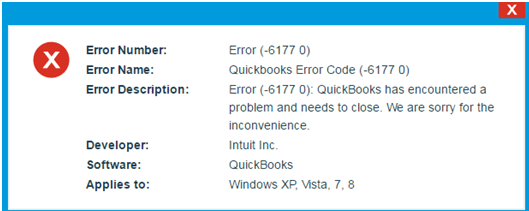 QuickBooks Error 6177 quickbooks cannot use the path to open the company file