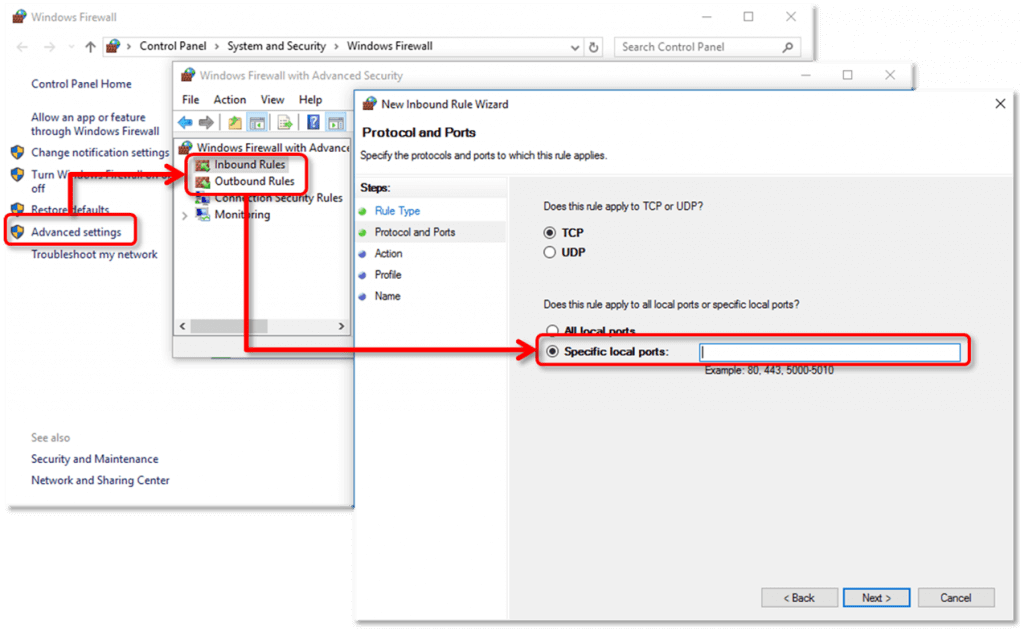 configure firewall