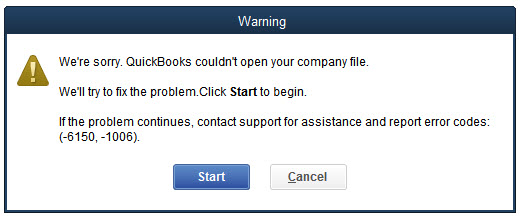 QuickBooks Error code 6150