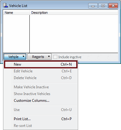 Record New Vehicle in QuickBooks