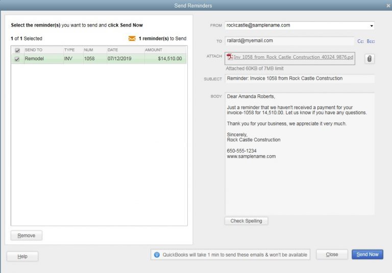 How to Send Overdue Automated Invoice Reminders in QBO