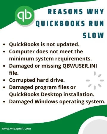 Reasons why QuickBooks run slow