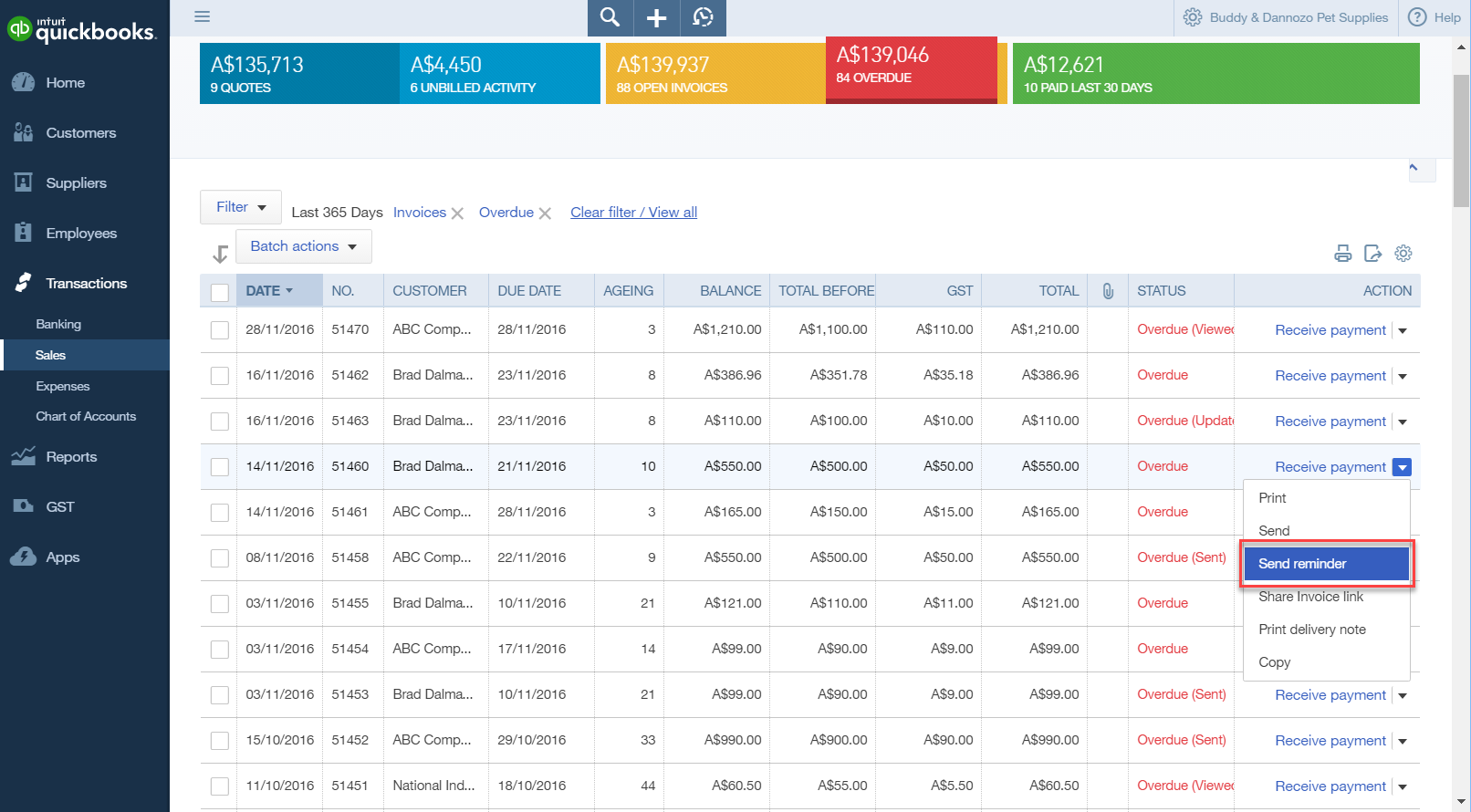 How to Send Overdue Automated Invoice Reminders in QBO