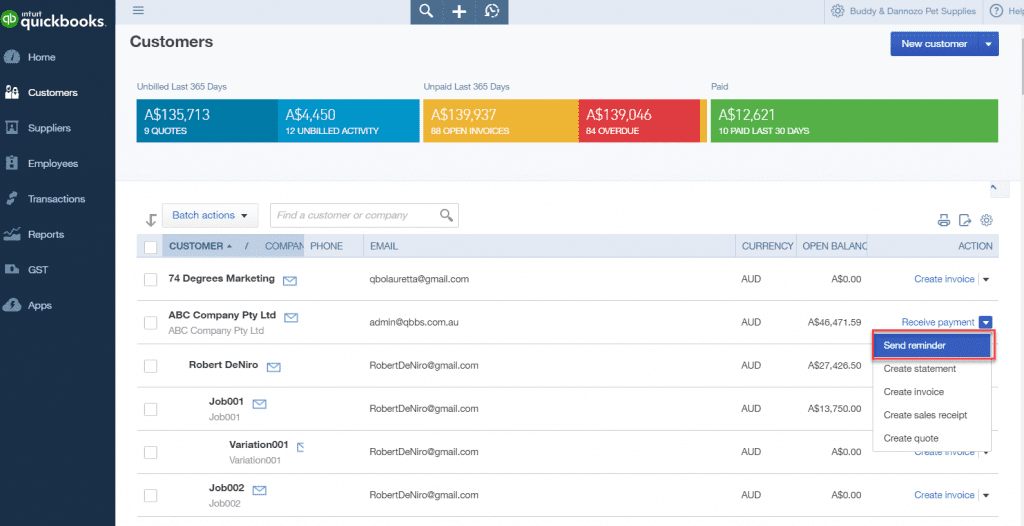 How to Send Overdue Automated Invoice Reminders in QBO