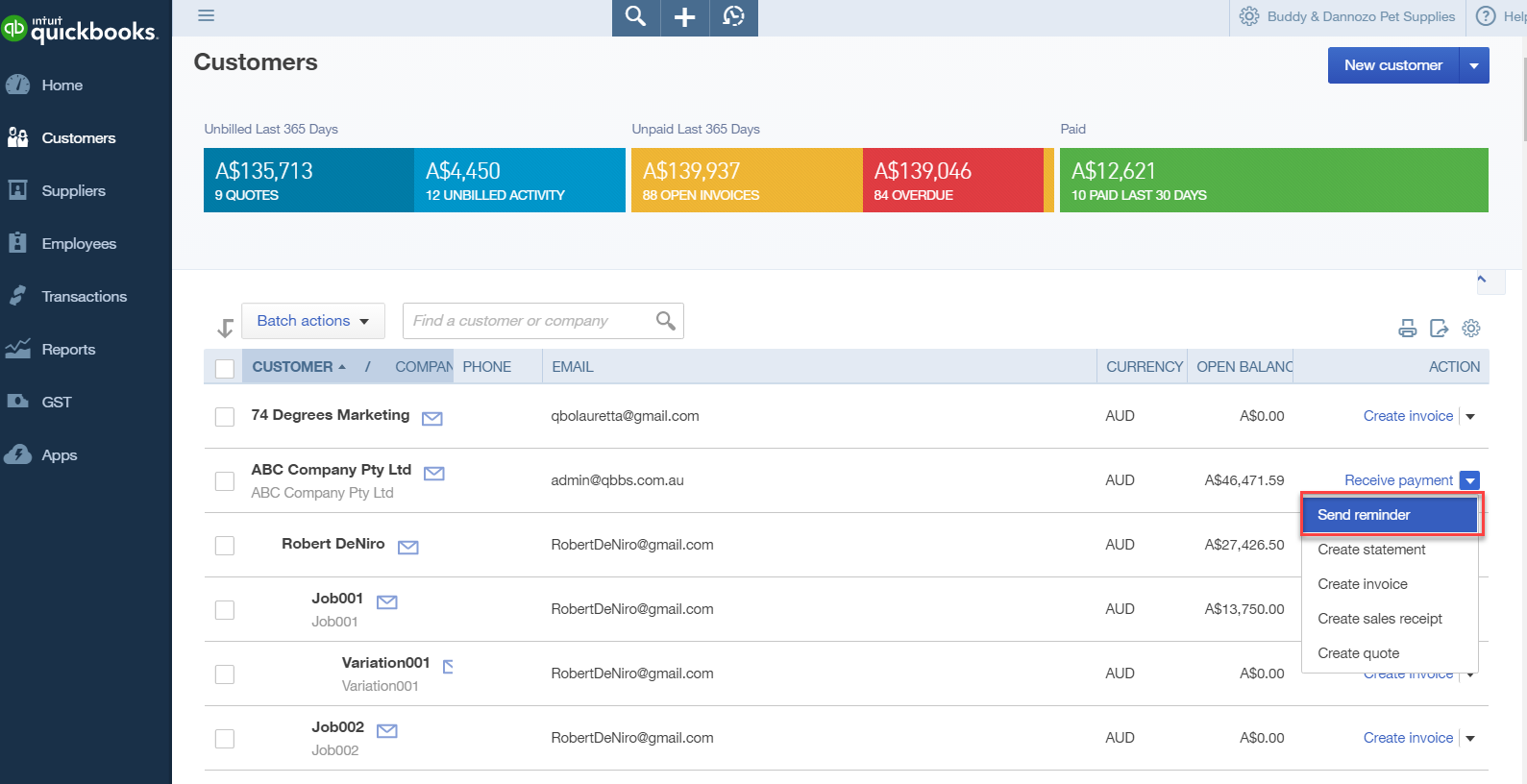 How to Send Overdue Automated Invoice Reminders in QBO