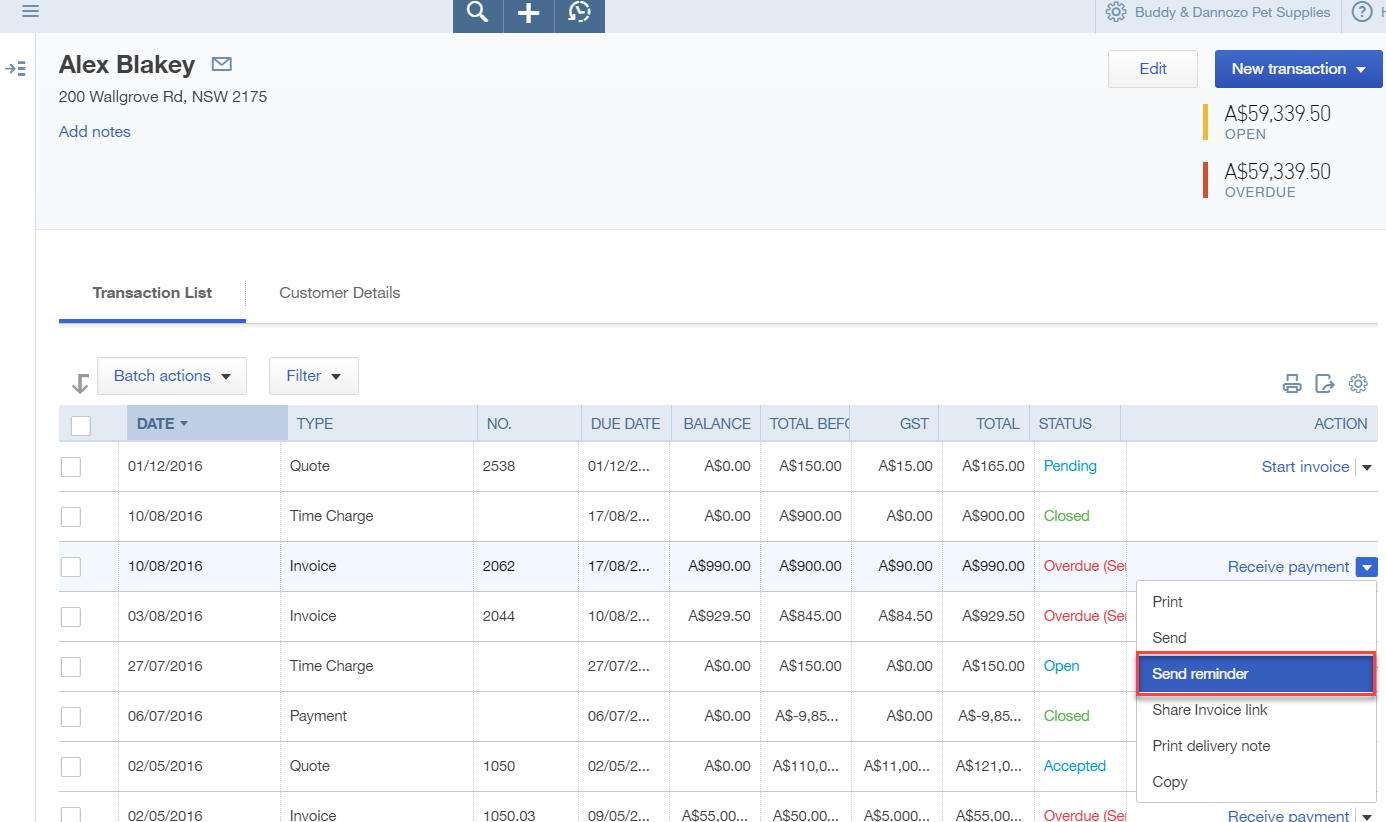 How to Send Overdue Automated Invoice Reminders in QBO