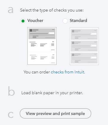 Print checks in QuickBooks