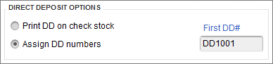 Direct Deposit Options