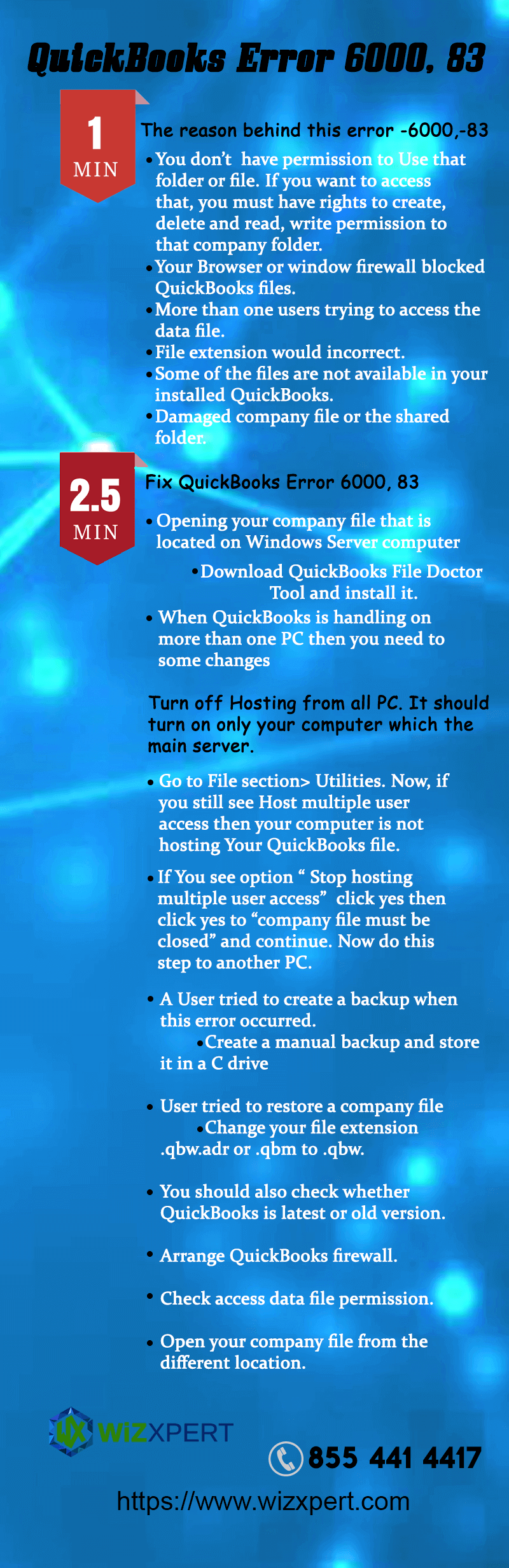 QuickBooks Error 6000,-83 Infographics