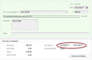 Pay period dates