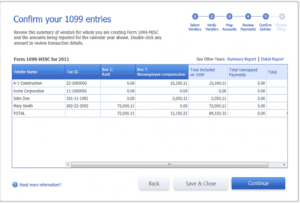 QuickBooks 1099 Wizard