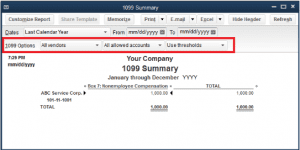 1099 Common issues and their troubleshooting