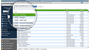 Search Chart of Accounts in QuickBooks Pro 2018