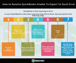 How-to-Resolve-QuickBooks-Unable-To-Export-To-Excel-Error-infogrphy