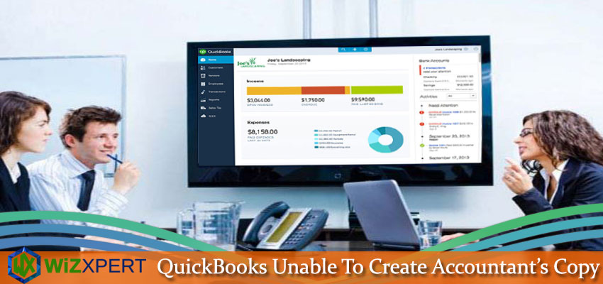 QuickBooks Unable To Create Accountant   s Copy