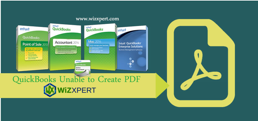 QuickBooks Unable to Create PDF 1