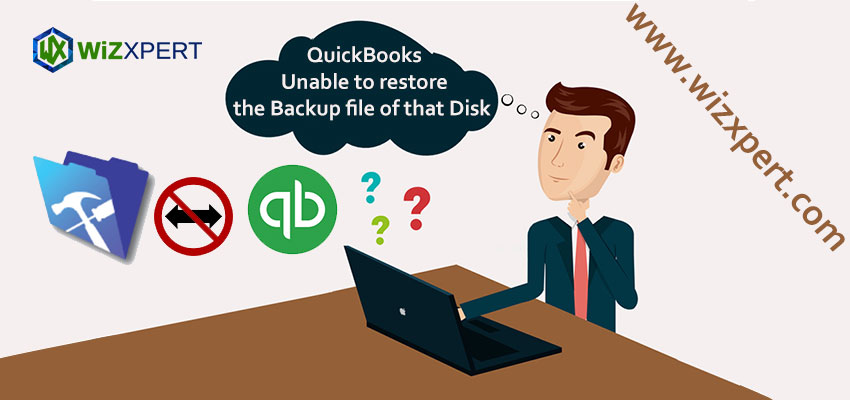 QuickBooks Unable to restore the Backup file of that Disk