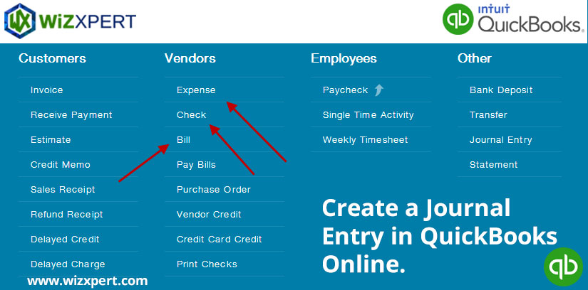 Create a Journal Entry in QuickBooks Online