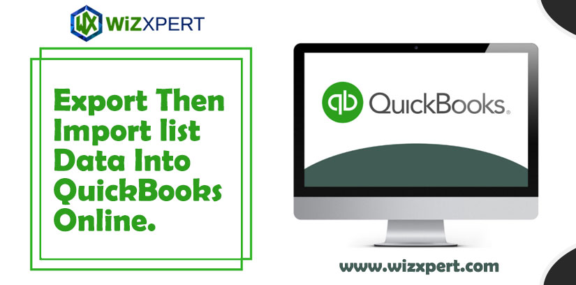 Export Then Import list Data Into QuickBooks Online