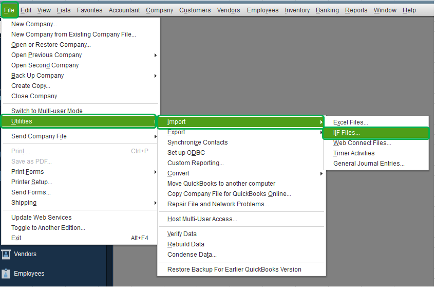 IIF files in QuickBooks Desktop