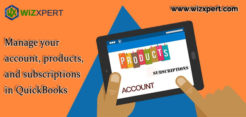 Manage your account products and subscriptions in QuickBooks