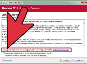  accepts the license agreement