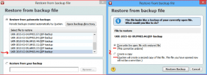 Restore Quicken Data: