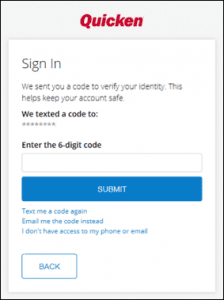 Enter the six-digit code and click on submit option