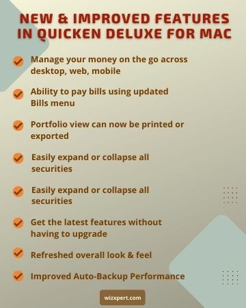 New & Improved features in Quicken Deluxe for Mac