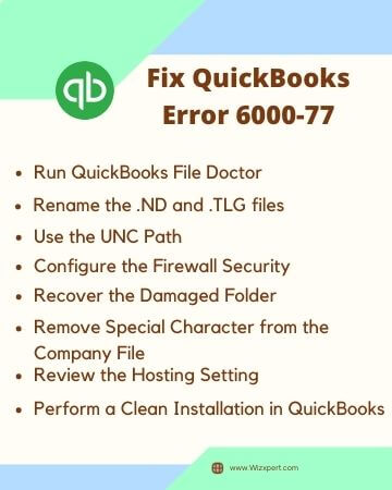 Fix QuickBooks Error 6000-77