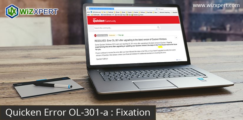 Quicken Error OL-301-a