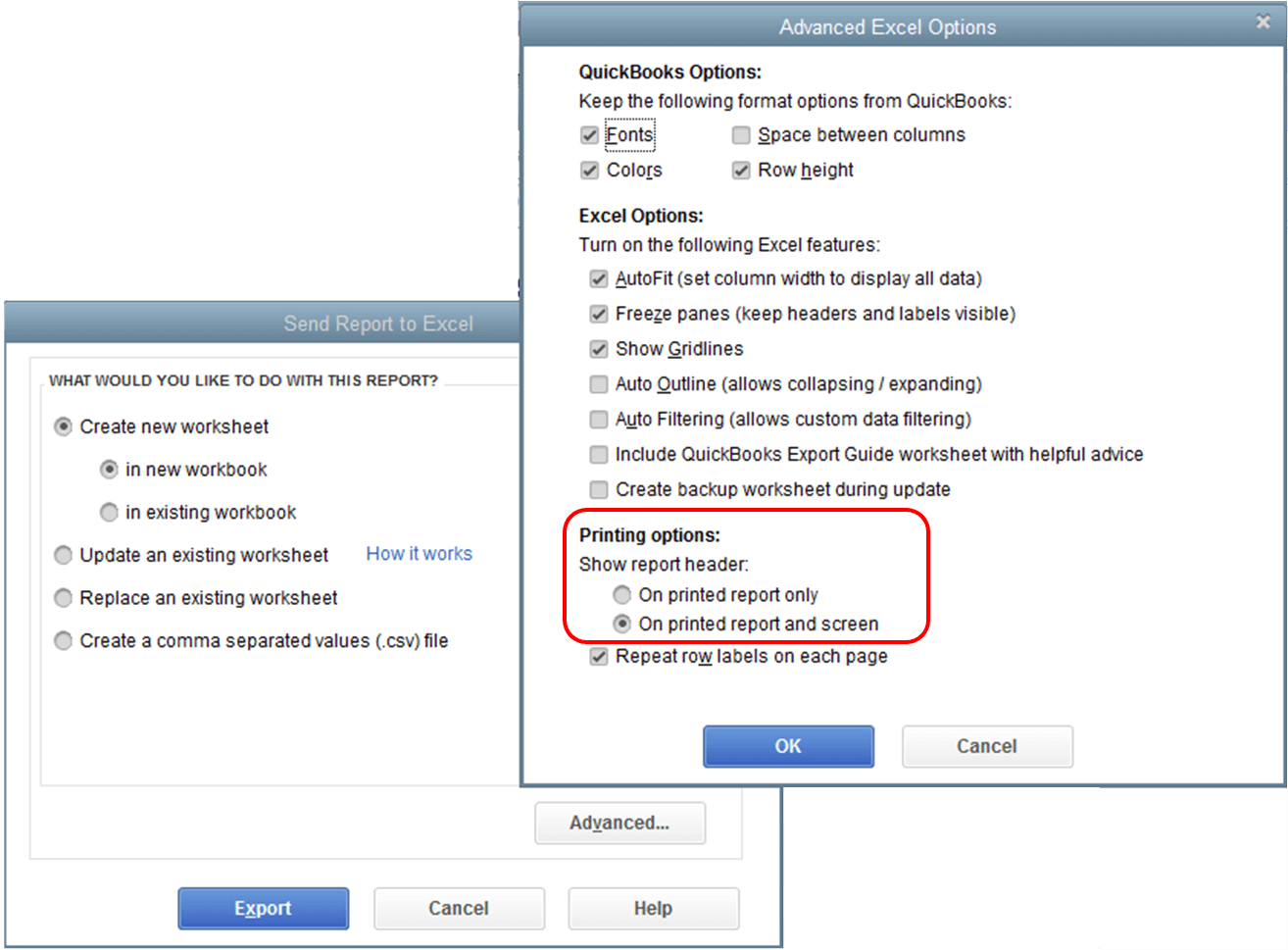 export report to ms-excel