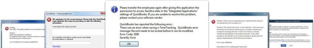 Common QuickBooks Error Codes & Messages With Support & Solution