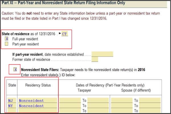 Multi year e-filing in ProSeries