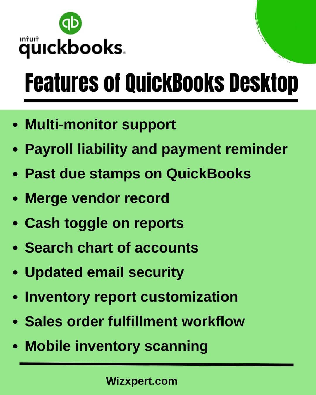 Features of QuickBooks Desktop 2022