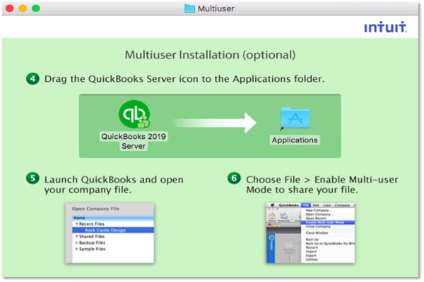 QuickBooks Desktop installation for Mac