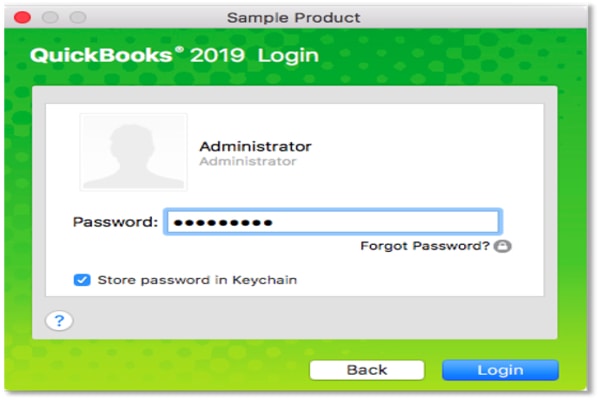 Reset password for QuickBooks Desktop for Mac