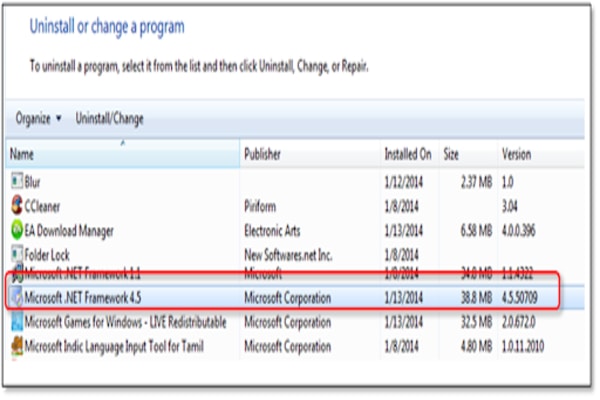 Check .NET Framework 4.5 (or later)