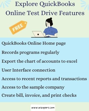 Explore QuickBooks Online Test Drive Features 