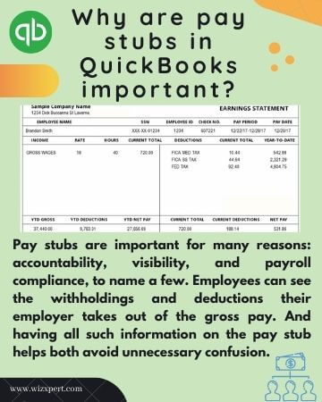 Why are Pay stubs in QuickBooks important
