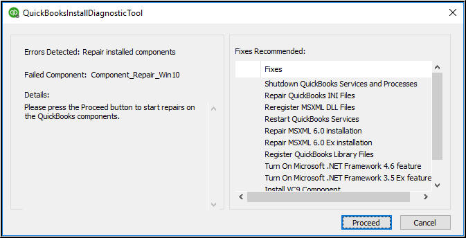 QuickBooks Install Diagnostic Tool; repair QuickBooks