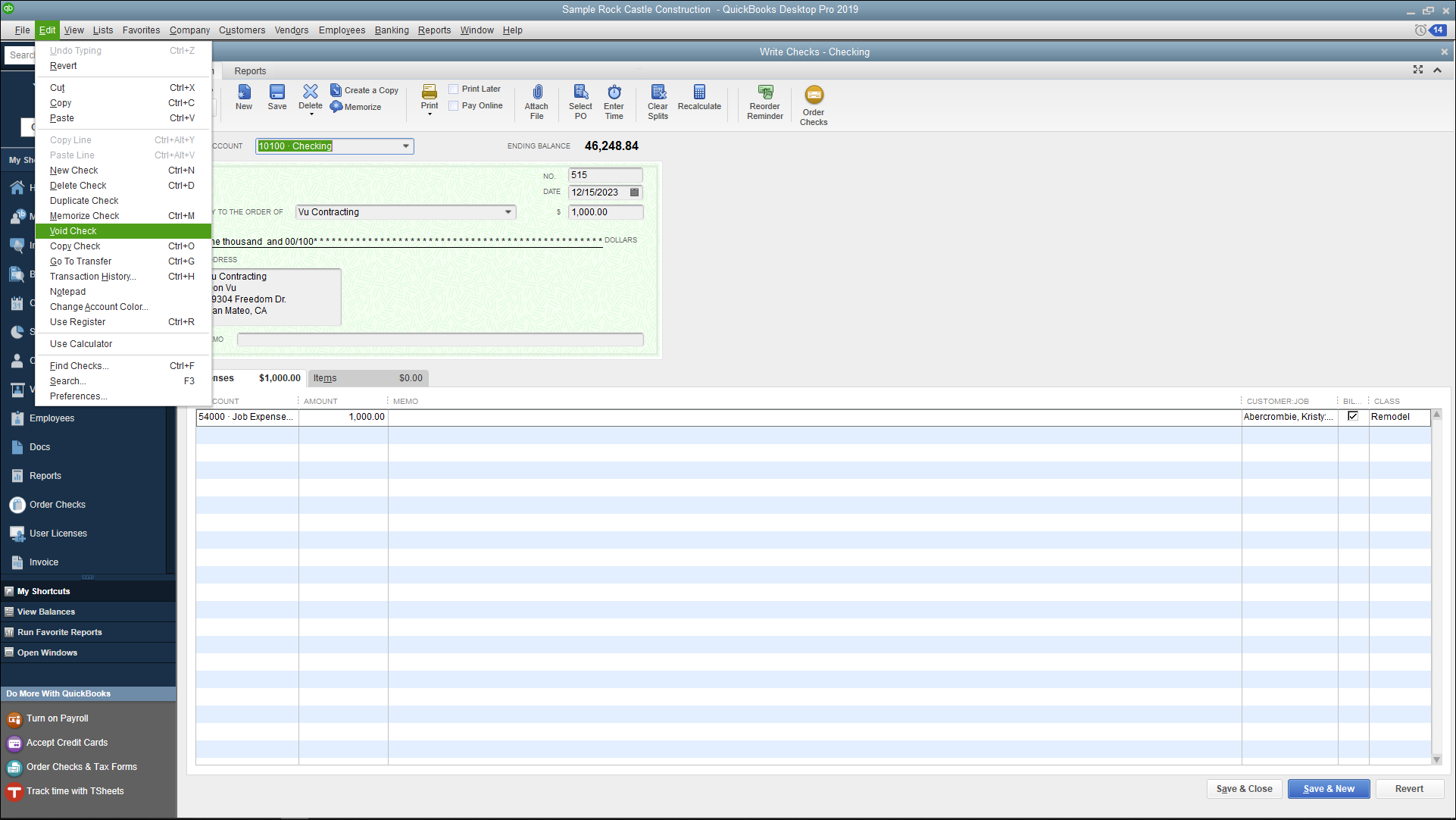 How To Void A Check In QuickBooks Desktop & Online