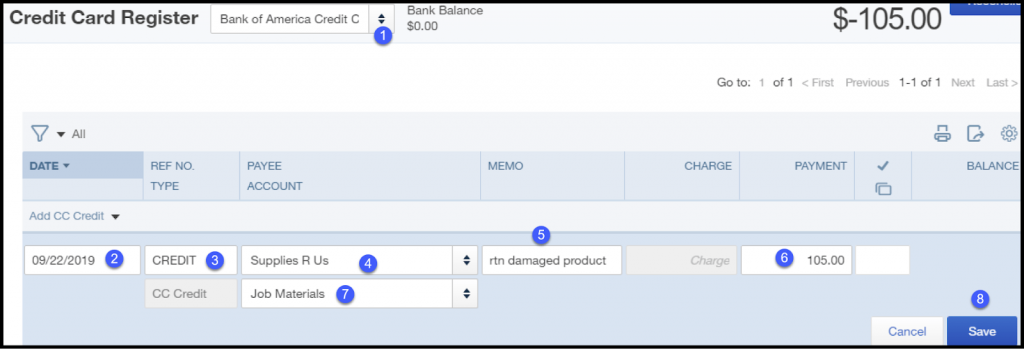 Record a refund from a vendor in QuickBooks Online