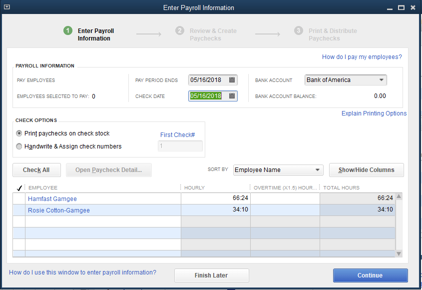 quick payroll