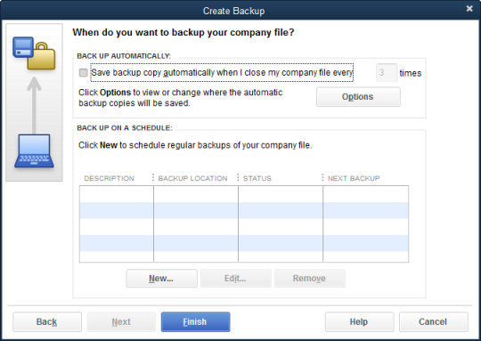 Automatic Backup QuickBooks files