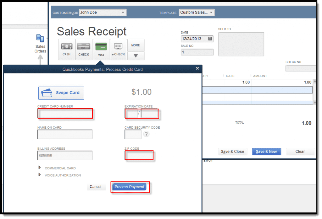 How to Process Credit Card Payments in QuickBooks Online