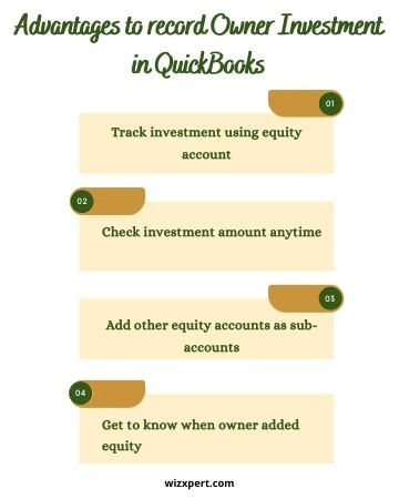 Advantages to record Owner Investment in QuickBooks