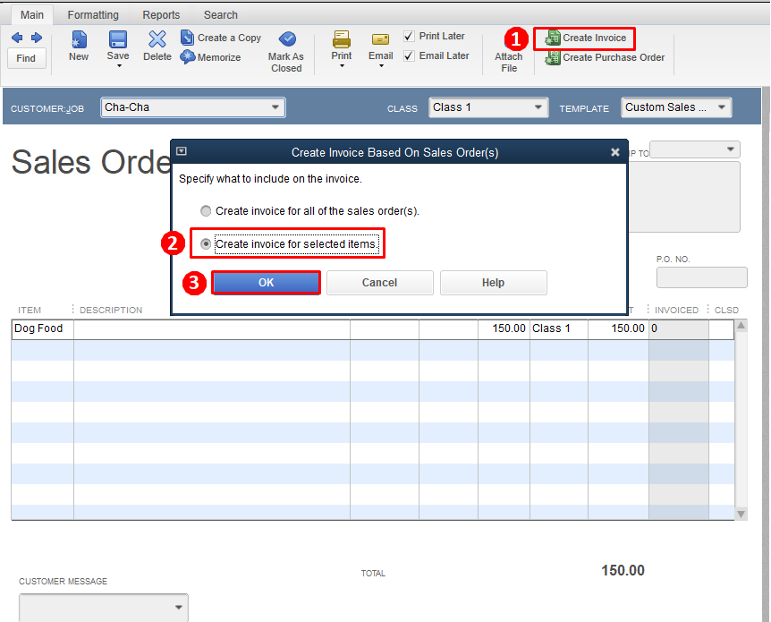 Create an Invoice in QuickBooks