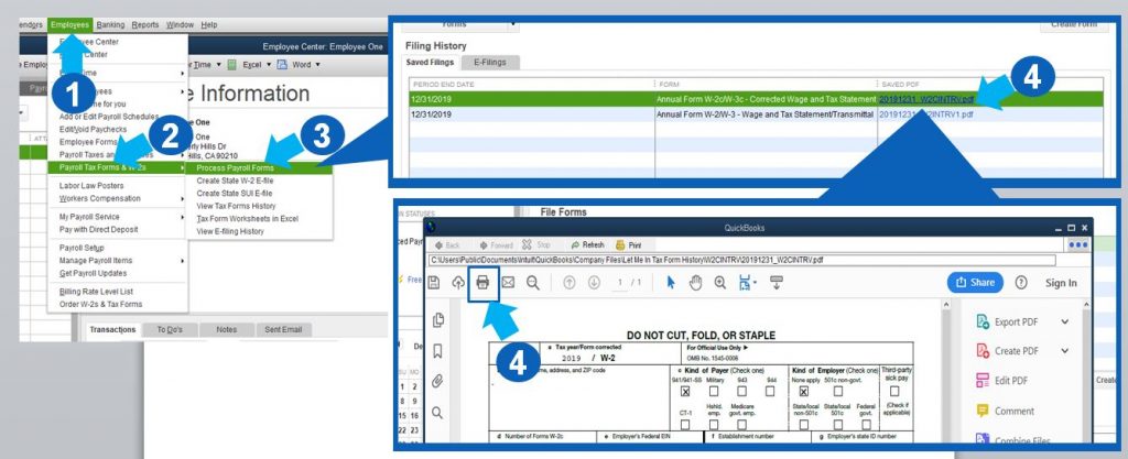 How to Print W2 in QuickBooks