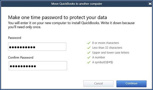 transfer quickbooks to new computer